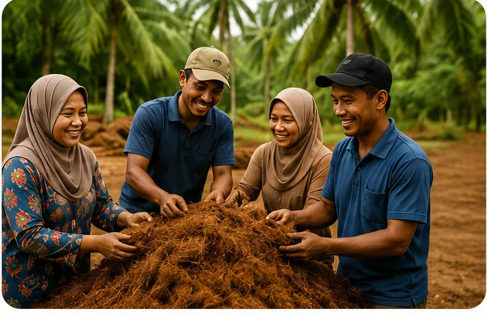 Local community working together