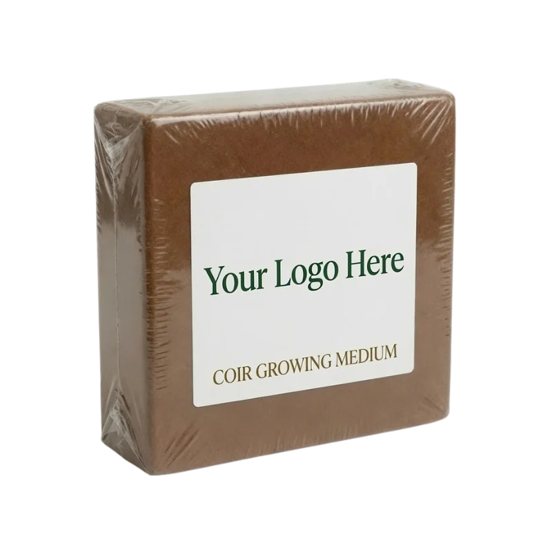 Coir block 5kg, POF Single Wrap